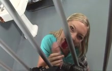 Schoolgirl Ally Kay fucked in jail